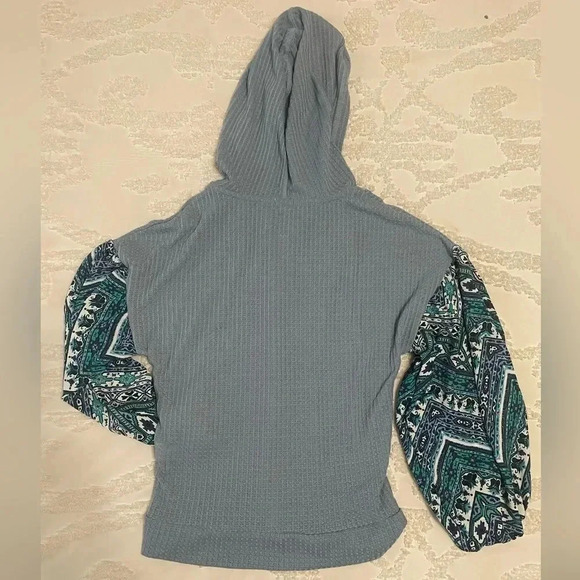 Baea Vintage Sleeve Design Zip Up Hoodie - Picture 5 of 5